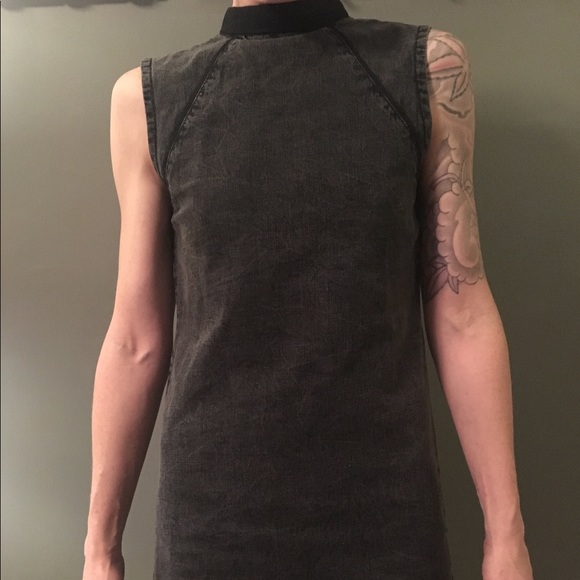 Asymmetrical Black Dress - Picture 4 of 5